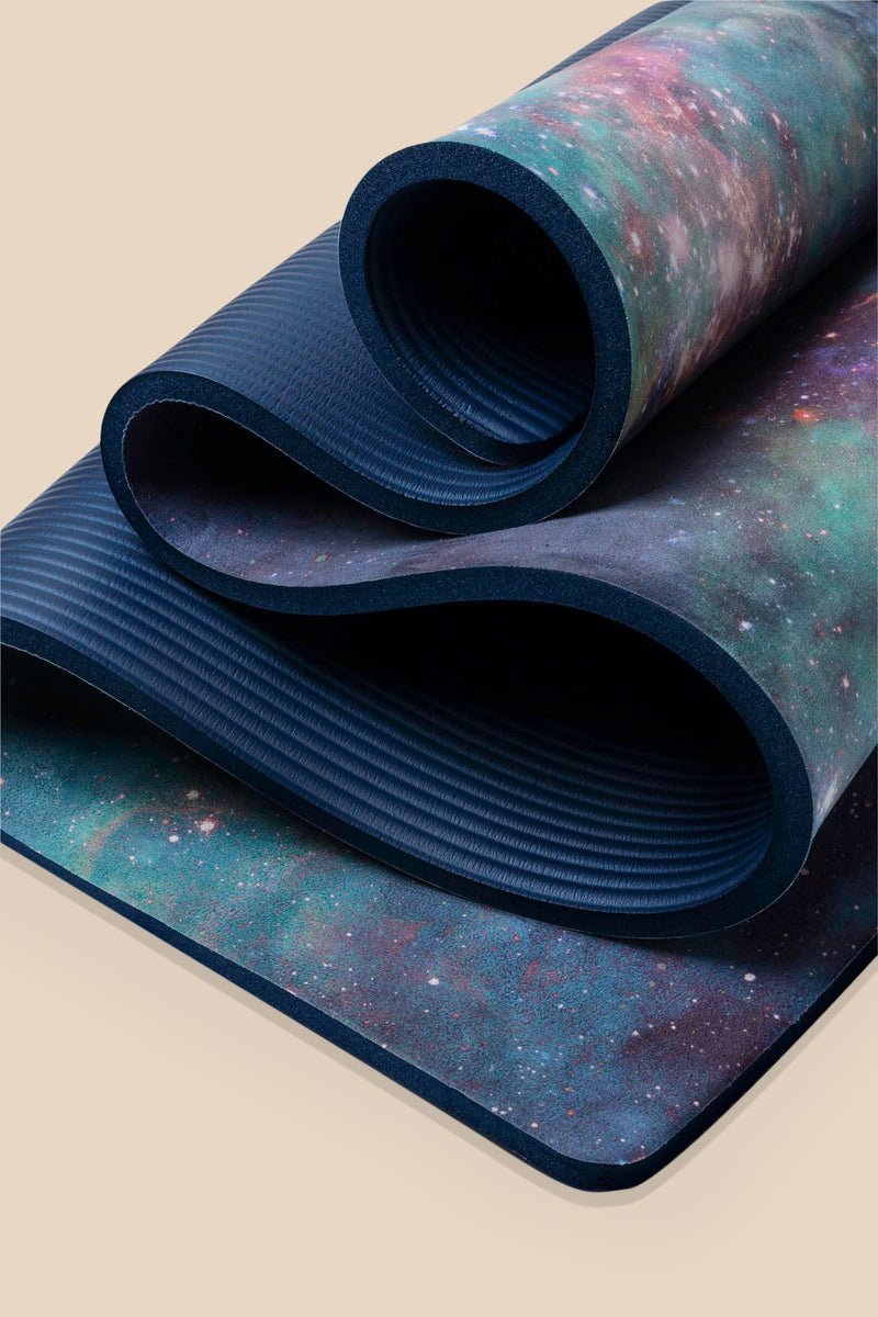 CloudCushion Vegan Suede Yoga Mat Cool Cosmos 0.5 Thick Non Slip
