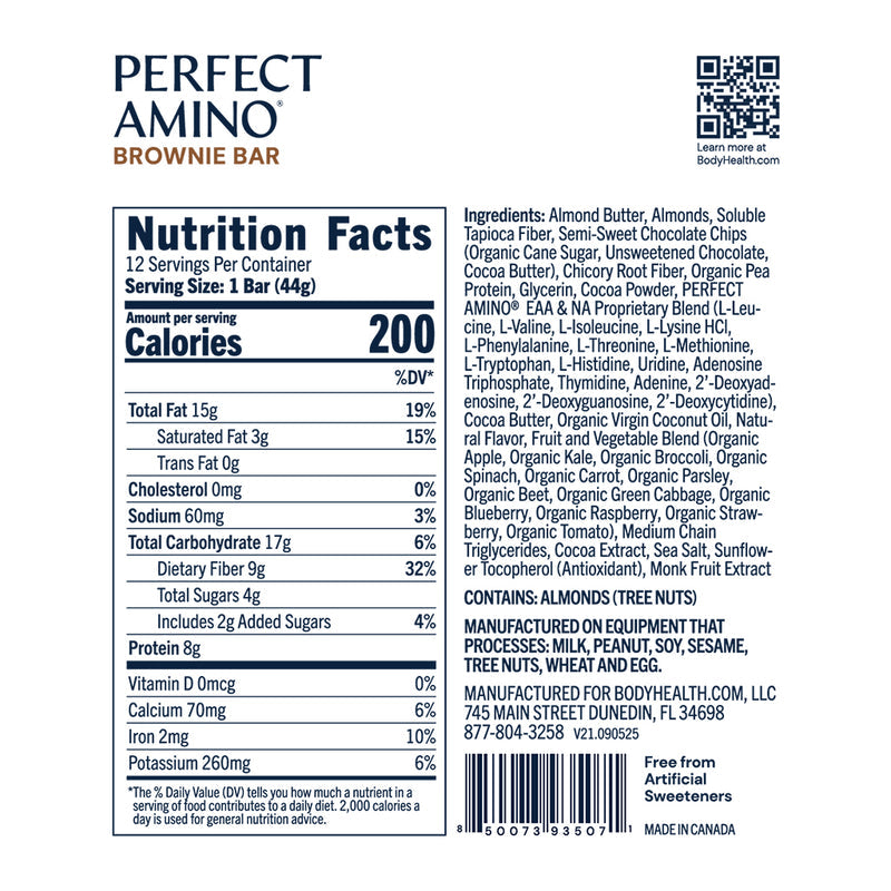 Perfect Amino Bar Protein Snack Essential Amino Acids Energy Bar