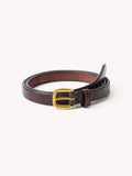 Oxblood Slim Harpo American Dress Belt – Classic Leather Style Belt