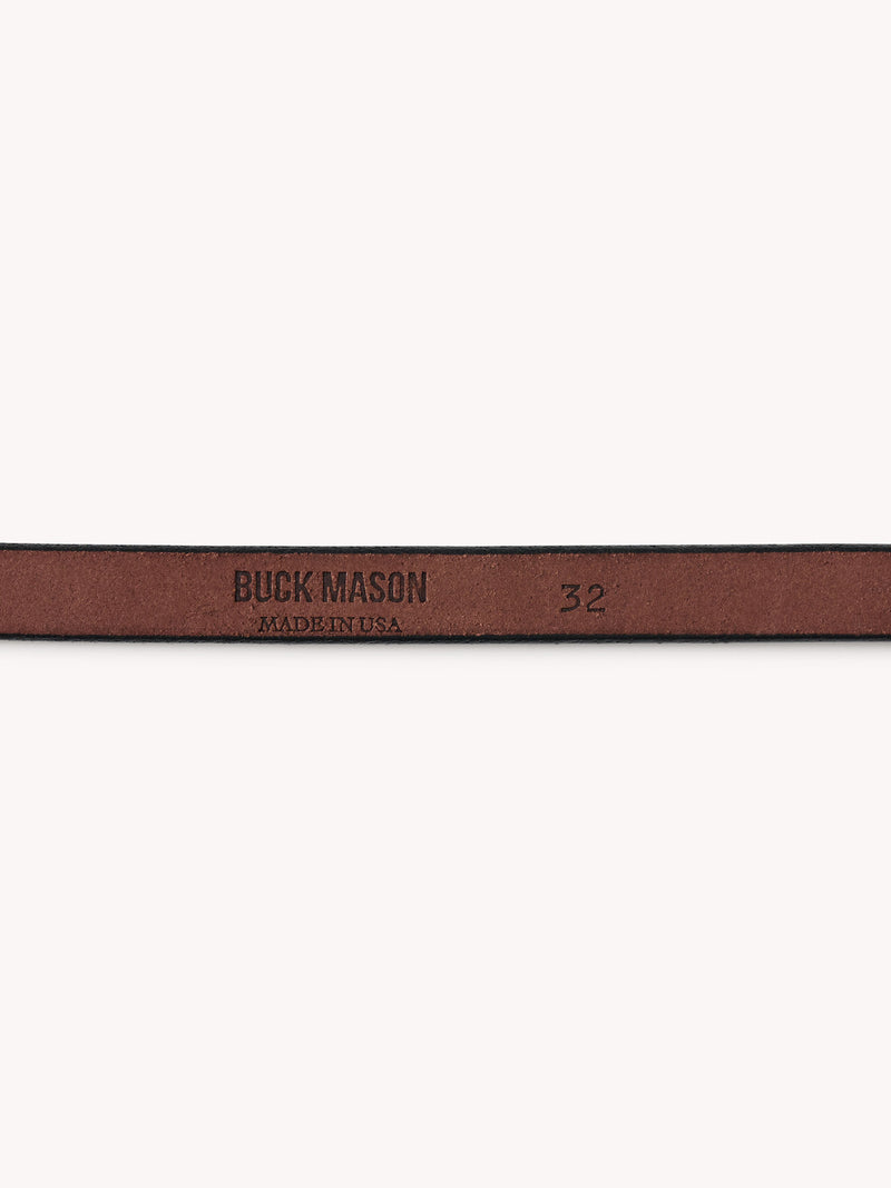 Oxblood Slim Harpo American Dress Belt – Classic Leather Style Belt