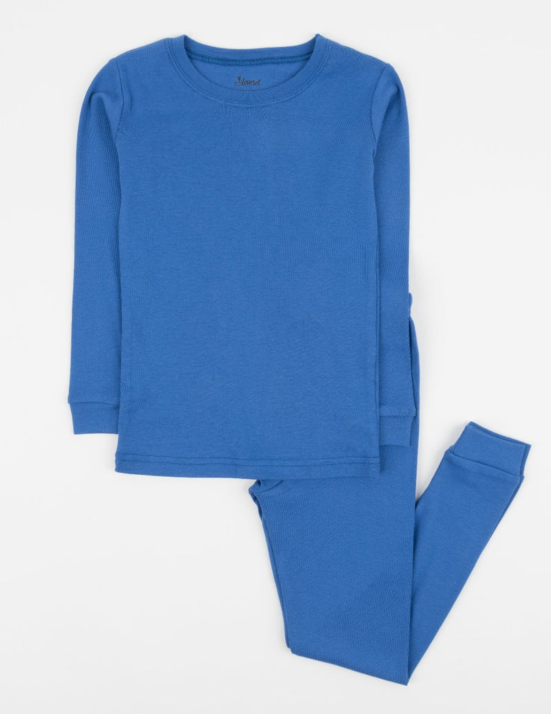 Solid Color Classic Cotton Pajamas – Soft Comfortable Sleepwear Set