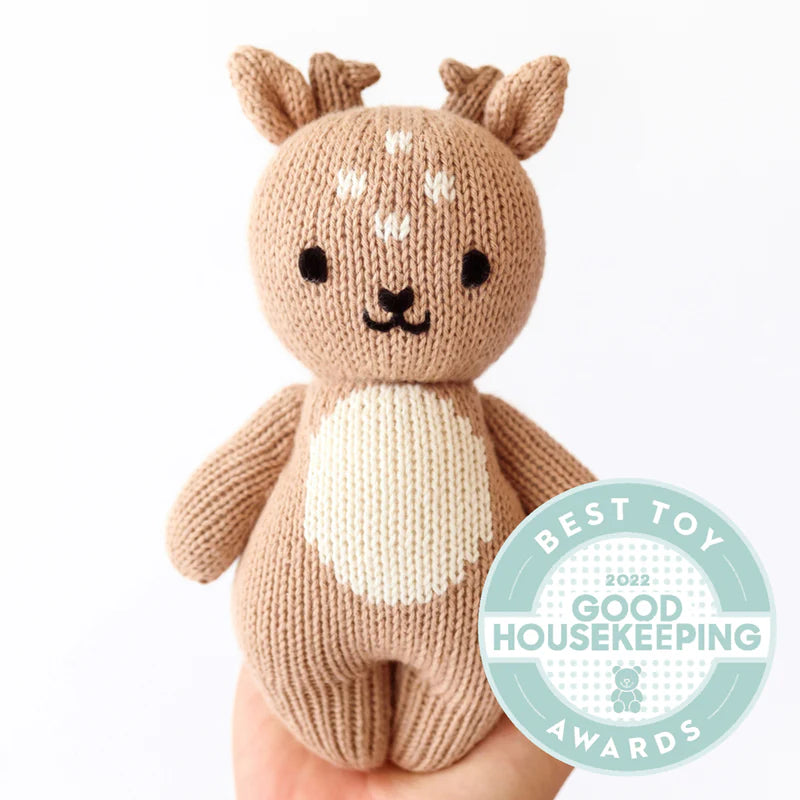 Baby Fawn Plush Stuffed Animal Soft Cuddly Woodland Nursery Toy Gift