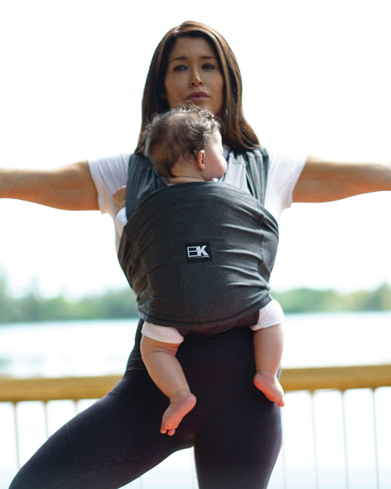 Baby K’tan Active Yoga Baby Carrier Heather Black – Soft Wrap