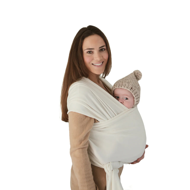 Organic Baby Wrap – Ivory Soft Breathable Infant Carrier