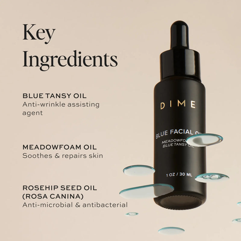 Blue Facial Oil – Hydrating, Brightening & Lightweight Skincare Serum