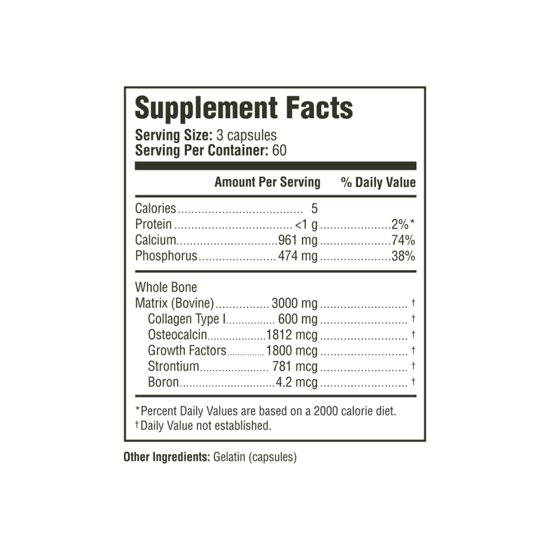 Bone Matrix Supplement Bone Health Support Calcium Mineral Formula