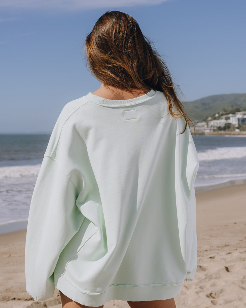 Unisex Oversized Crew Surf Relaxed Fit Casual Sweatshirt
