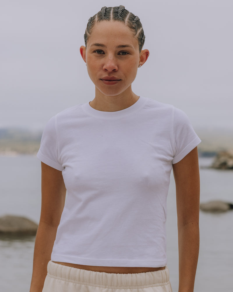 Everyday Tee White Classic Soft Cotton Casual Crew Neck T-Shirt