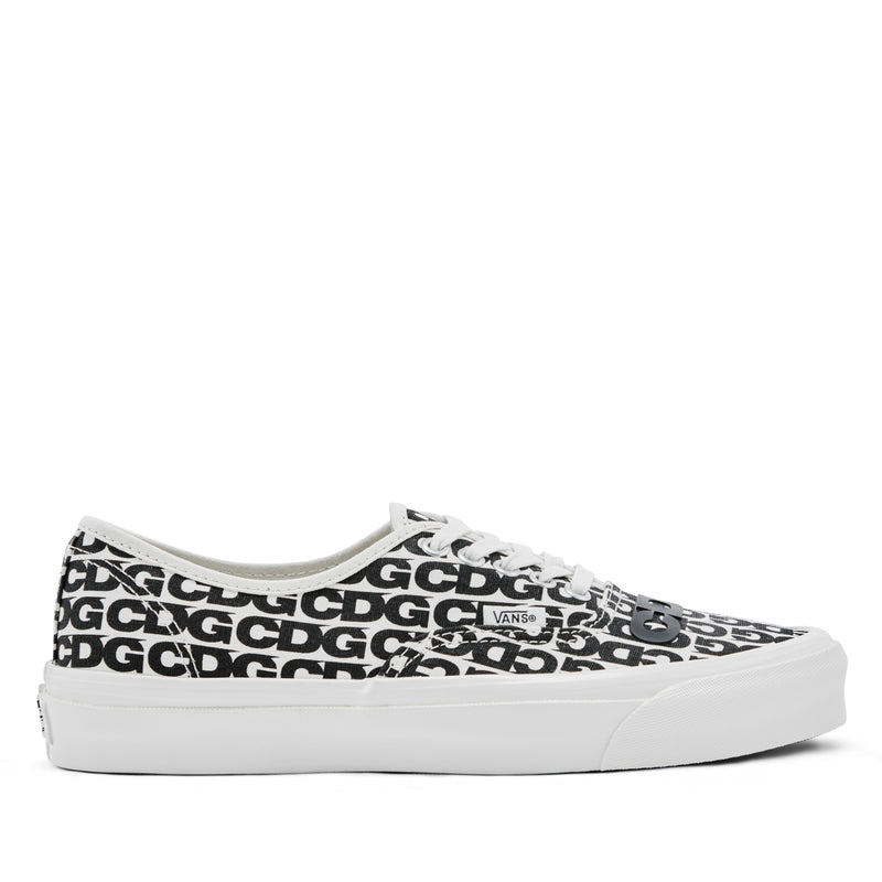 CDG x Vans Message Authentic Sneakers White/Black Men’s Shoes