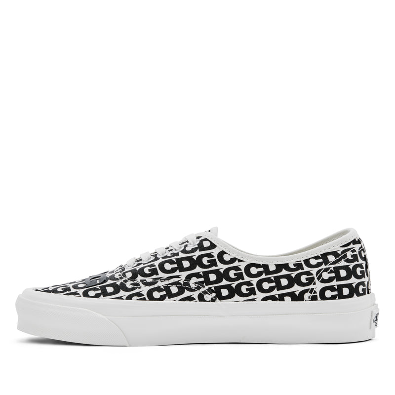 CDG x Vans Message Authentic Sneakers White/Black Men’s Shoes