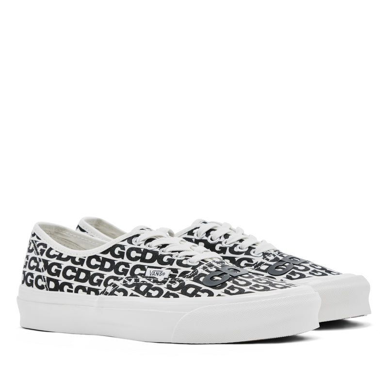 CDG x Vans Message Authentic Sneakers White/Black Men’s Shoes