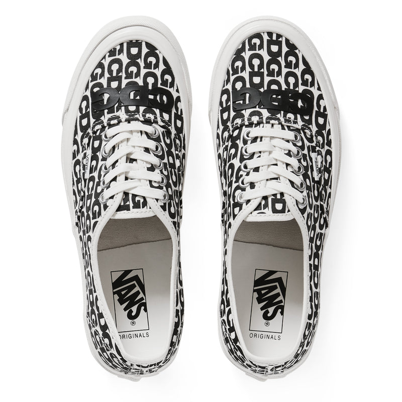 CDG x Vans Message Authentic Sneakers White/Black Men’s Shoes