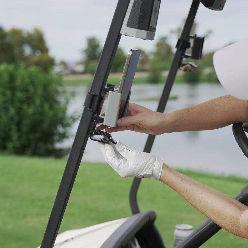 Phone Caddy + Cigar Holder – Golf Cart & Outdoor Convenience Mount