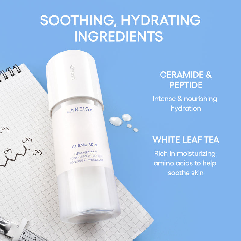 Cream Skin Toner Moisturizer Hydrating Lightweight Soothing Skincare