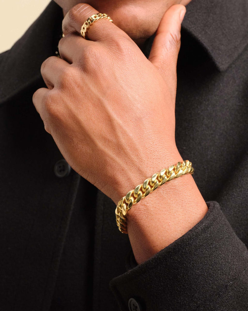 10mm Cuban Link Bracelet – Stylish Men’s Chain Jewelry Bracelet