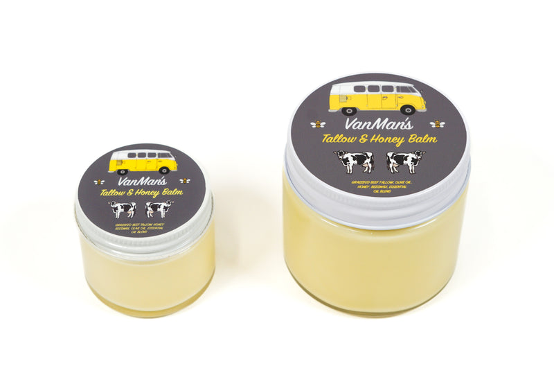 VanMan's Tallow & Honey Face Balm Classic – Deep Hydration Skin Care