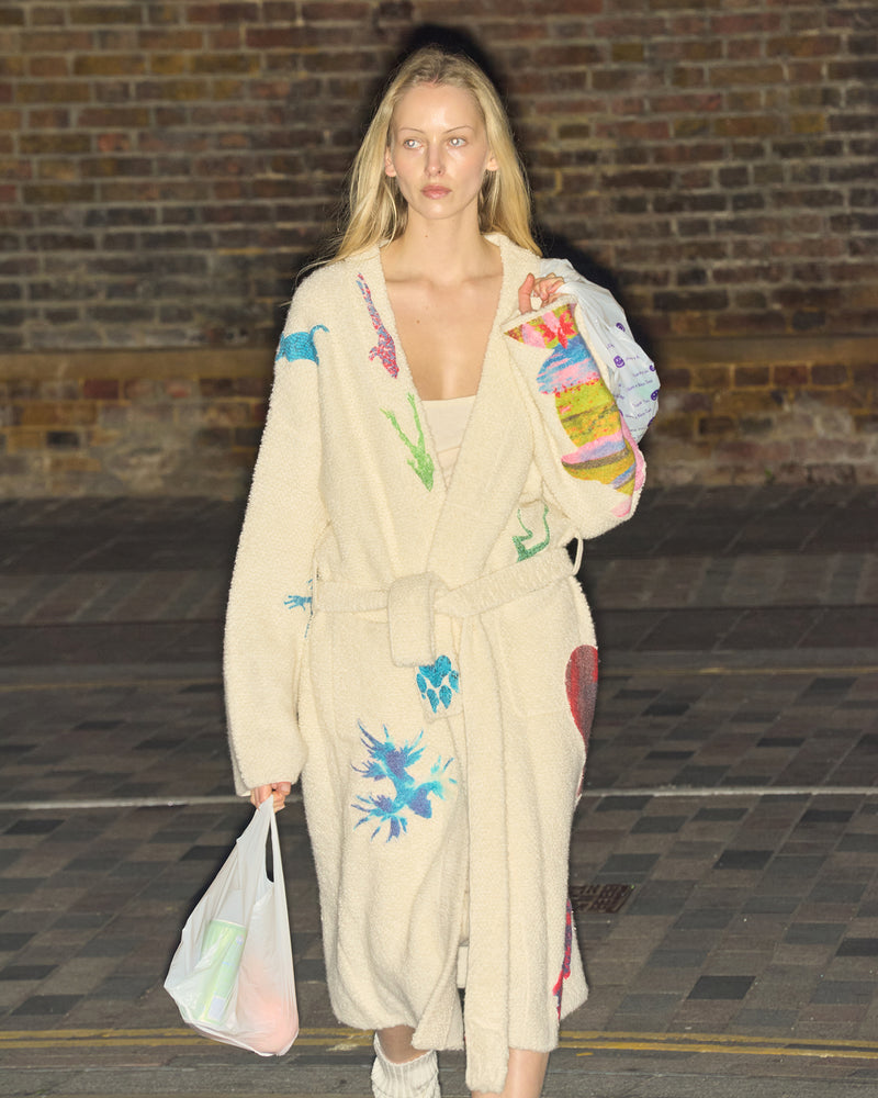 Fauna Terry Robe – Soft Plush Bathrobe for Everyday Comfort