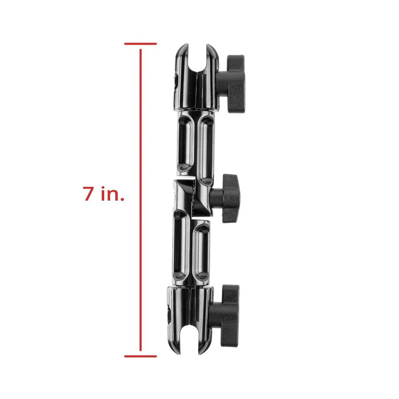 7" Dual 20mm Socket Arm with Expandable Elbow Joint Mount