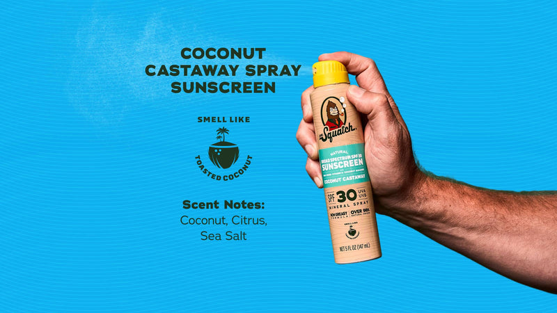 Coconut Castaway Spray Sunscreen – Lightweight Tropical Sun Protection
