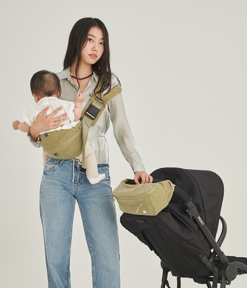 365 Toddler Sling Plus – Mint Baby Sling & Diaper Bag Combo