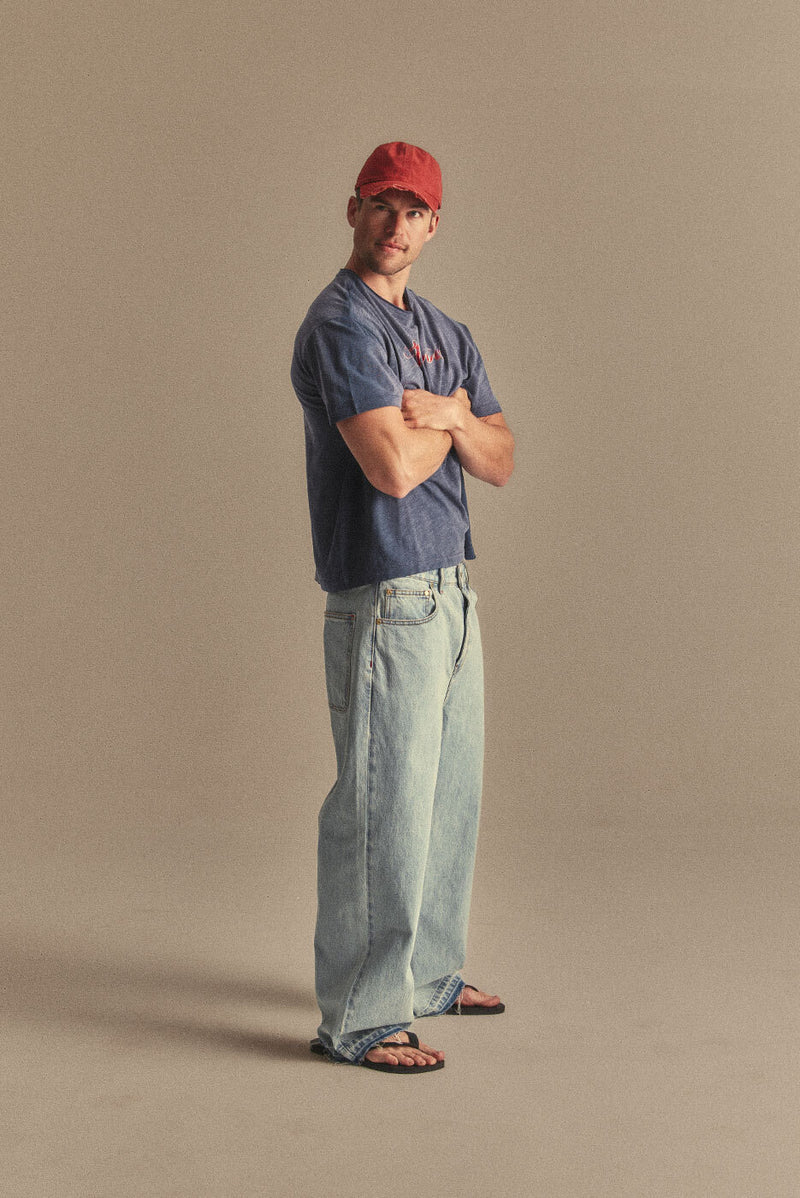 Released Hem Baggy Denim Pant – Relaxed Fit Casual Jeans