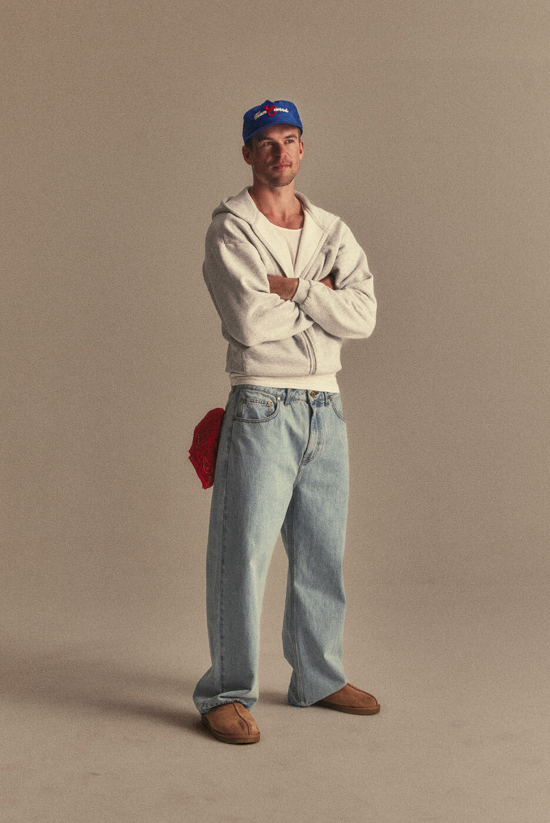 Released Hem Baggy Denim Pant – Relaxed Fit Casual Jeans