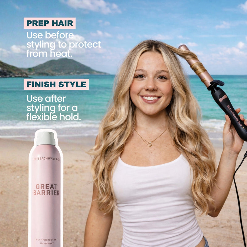 Great Barrier Heat Protectant Hair Spray | Thermal Styling Defense
