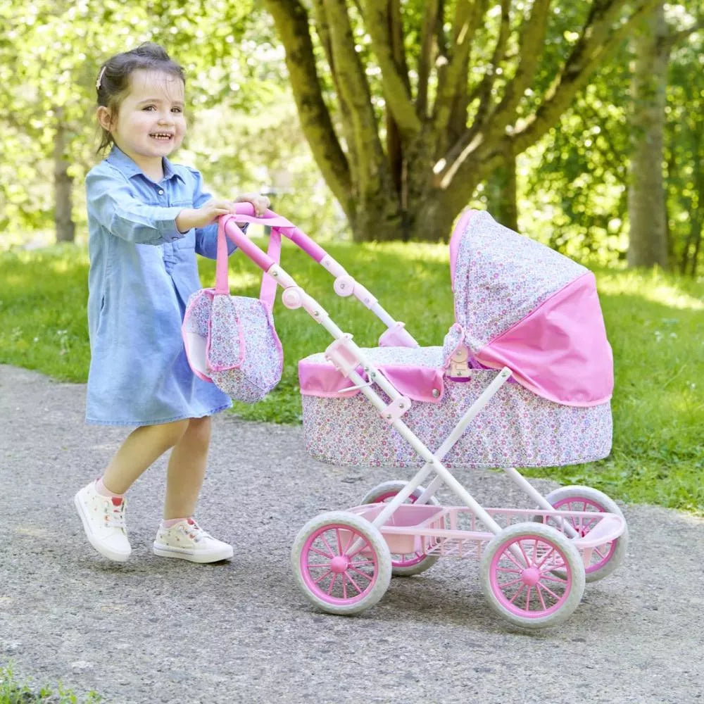 Flowered Baby Stroller – Lightweight Floral Design Pushchair