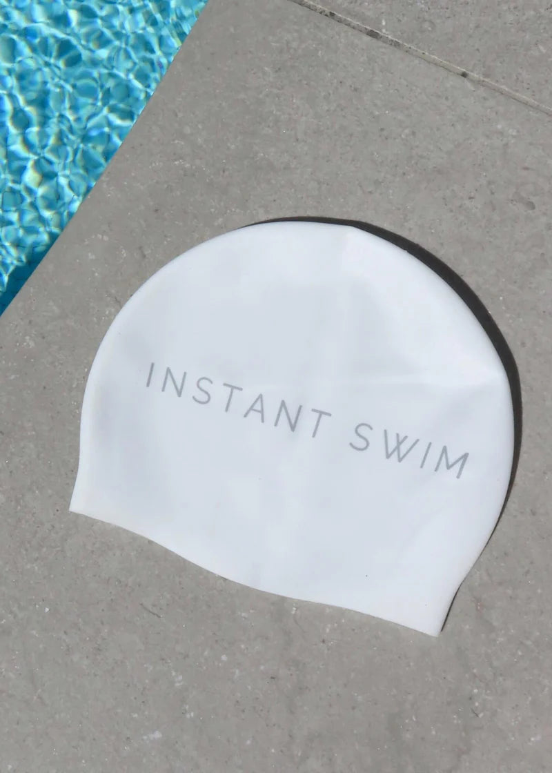 Seamless Swim Cap Bianco – Comfortable Performance Swimming Cap