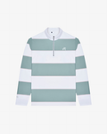 Adidas Ultimate 365 Rugby Stripe Quarter Zip Performance Golf Top