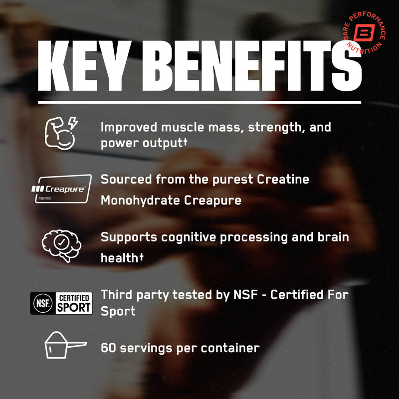 Creatine Monohydrate Powder Muscle Strength Performance Support