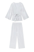 DreamModal® Kimono Pajama Set in Fog – Soft Luxury Sleepwear