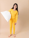 Solid Color Classic Cotton Pajamas – Soft Comfortable Sleepwear Set