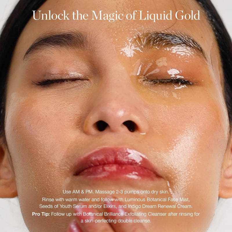 Liquid Gold Cleansing Oil Makeup Remover Hydrating Face Cleanser