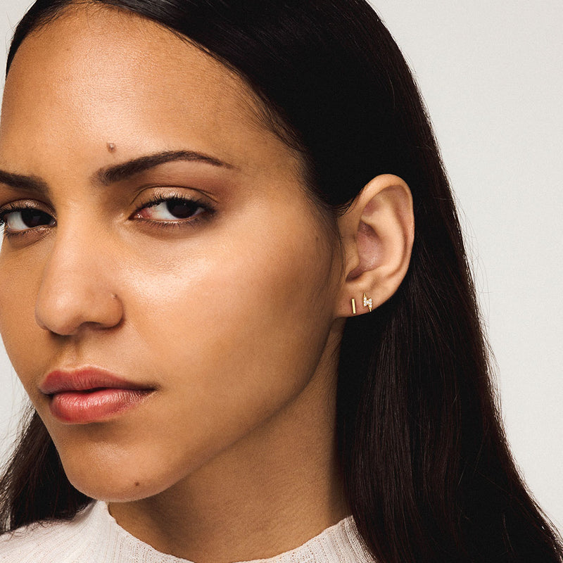 Bar Nap Earrings – Minimalist Elegant Everyday Stud Earrings