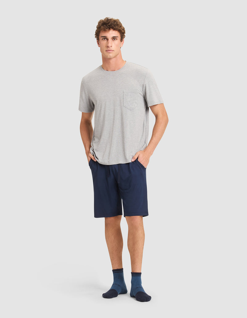 Men’s Bamboo Stretch-Knit Pajama Shorts – Soft Comfortable Sleepwear