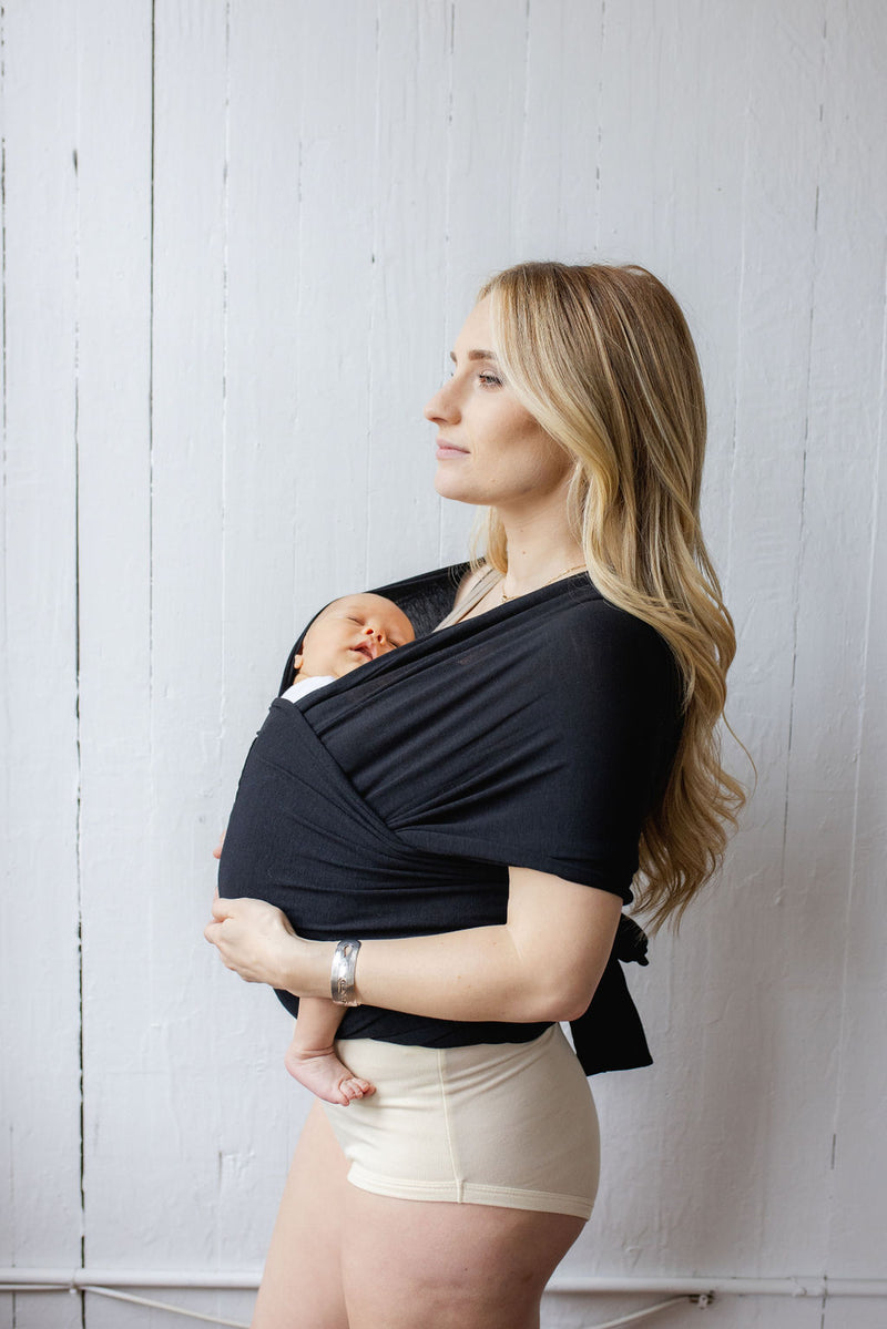 Kangaroo Baby Wrap Midnight – Soft Breathable Infant Carrier