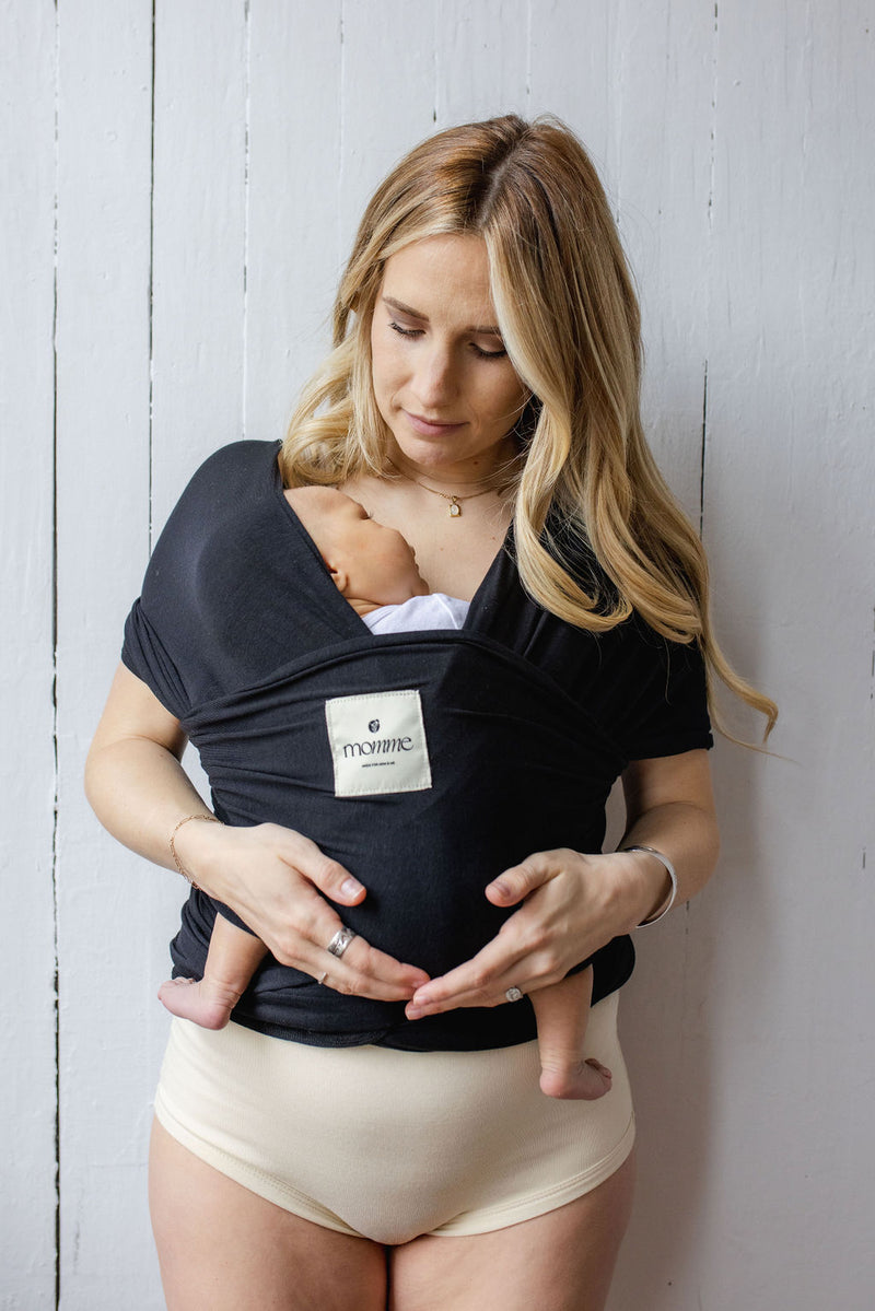 Kangaroo Baby Wrap Midnight – Soft Breathable Infant Carrier