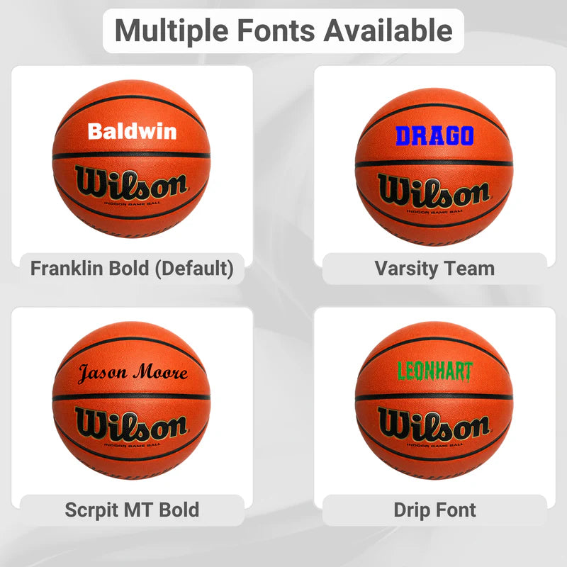 Custom Wilson Evolution Indoor Basketball Size 29.5", 28.5" or 27.5"