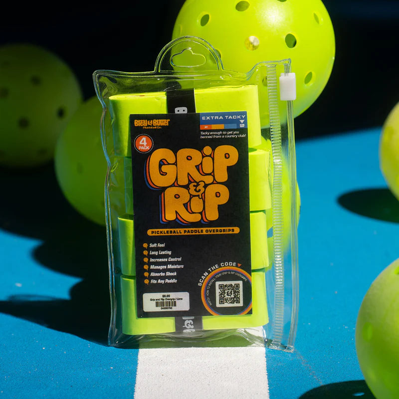 Grip and Rip Tacky Overgrip – Key Lime Tennis/Pickleball Grip Tape