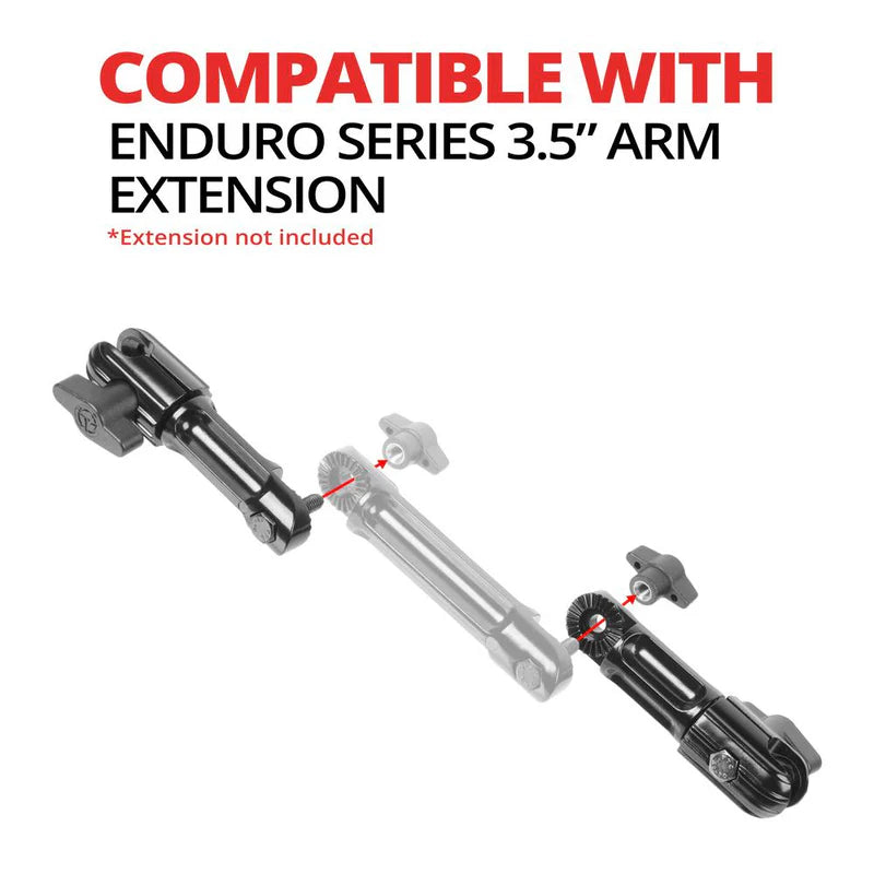 7" Dual 20mm Socket Arm with Expandable Elbow Joint Mount