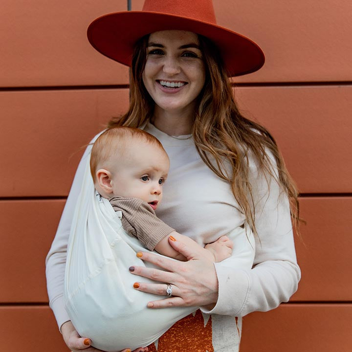 Organic Cotton Baby Carrier Natural – Soft Ergonomic Infant Carrier