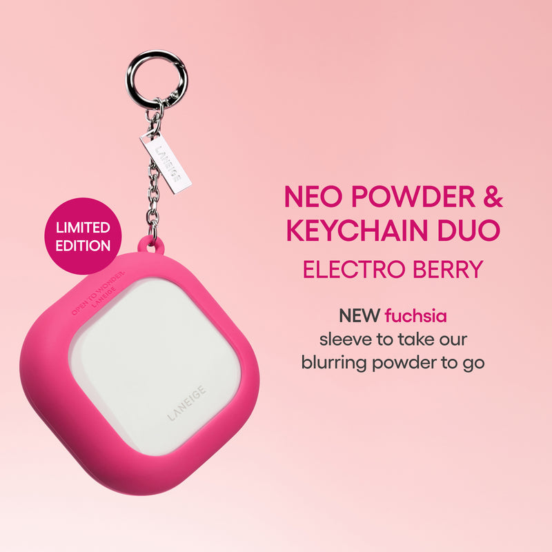 Neo Blurring Powder & Keychain – Mattifying Makeup Touch-Up Set