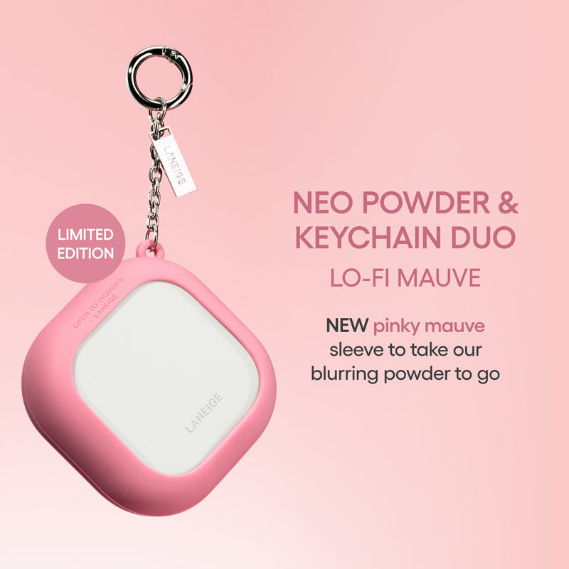 Neo Blurring Powder & Keychain – Mattifying Makeup Touch-Up Set