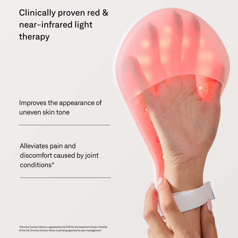 Omnilux Contour Glove LED Light Therapy Hand Rejuvenation Device
