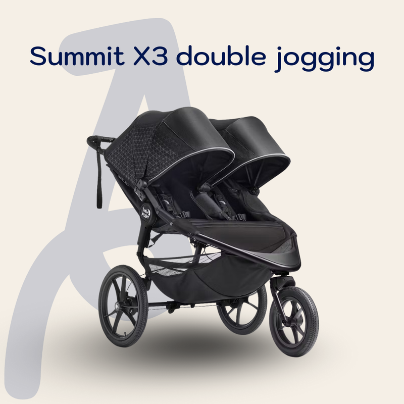 Baby Jogger Summit X3 Double – All-Terrain Jogging Stroller
