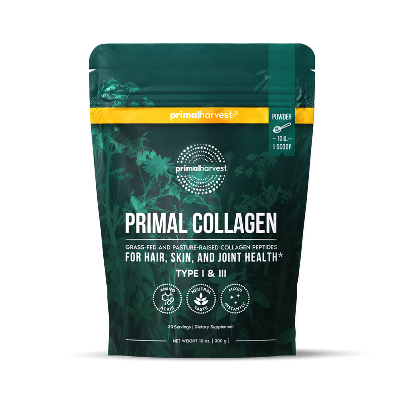 Primal Collagen Peptides Powder Daily Wellness Skin Hair Joint Support