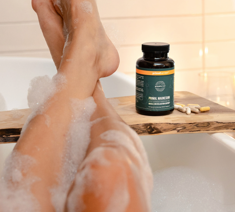 Primal Magnesium Supplement Relaxation Sleep Muscle Support Mineral