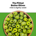 Pitted Castelvetrano Butter Olives Premium Mild Green Olives