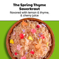 Spring Thyme Sauerkraut Fermented Cabbage with Herbs Tangy Gourmet Side